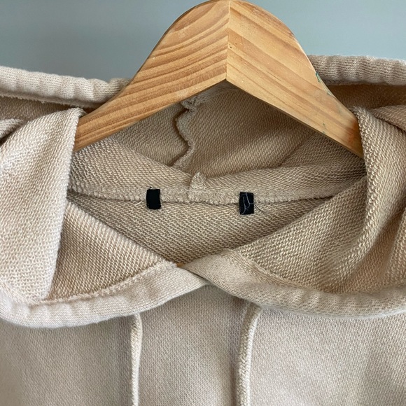 Tan Cropped Hoodie - Forever 21 Size XS - Picture 5 of 5